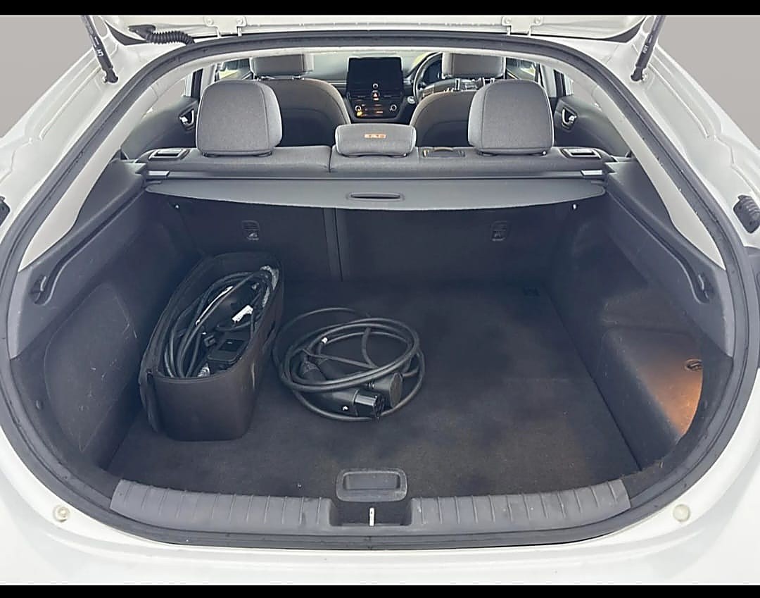Hyundai Ioniq boot with charging cables