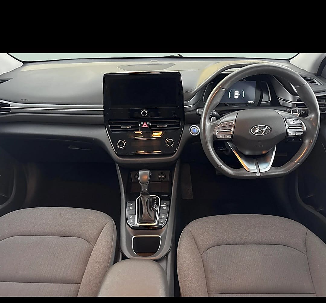 Hyundai Ioniq interior with touchscreen and automatic gearbox